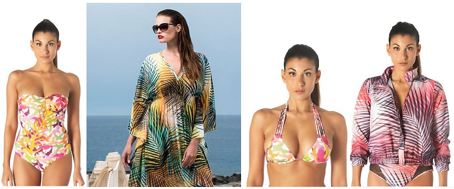 Ispirazioni esotiche e colori brillanti nella collezione Beachwear di Parah