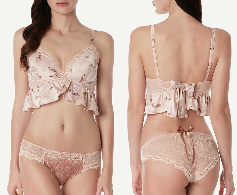 Tendenze romantiche e fantasie floreali della collezione Intimissimi Primavera-Estate