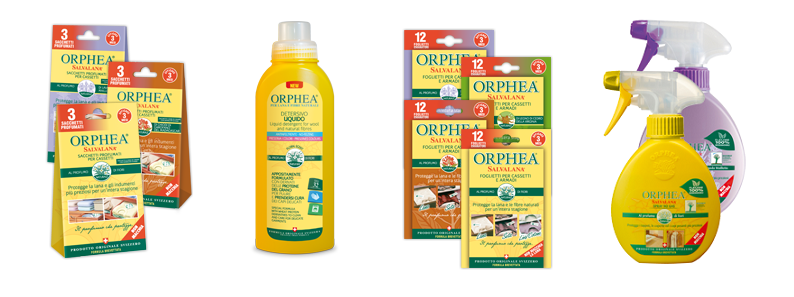 Orphea Salvalana per la cura dei tessuti e del guardaroba 