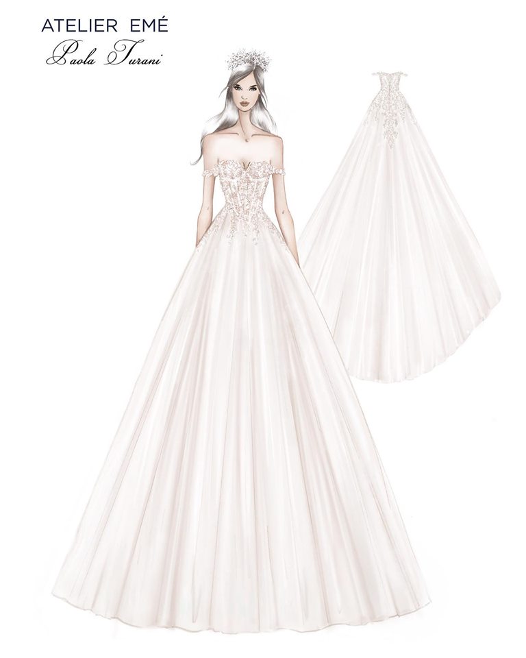 Abito sposa principesco Atelier Emé Turani