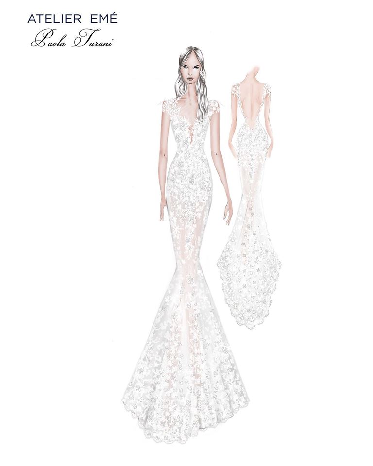 Abito sposa sirena Atelier Emé Turani