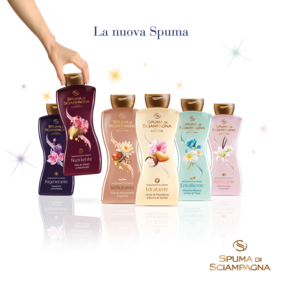 Docciaschiuma profumato novità Spuma di Sciampagna