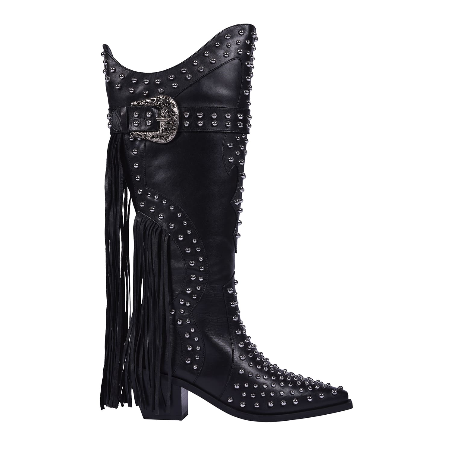 Stivali Gioseppe in pelle con borchie per un look audace