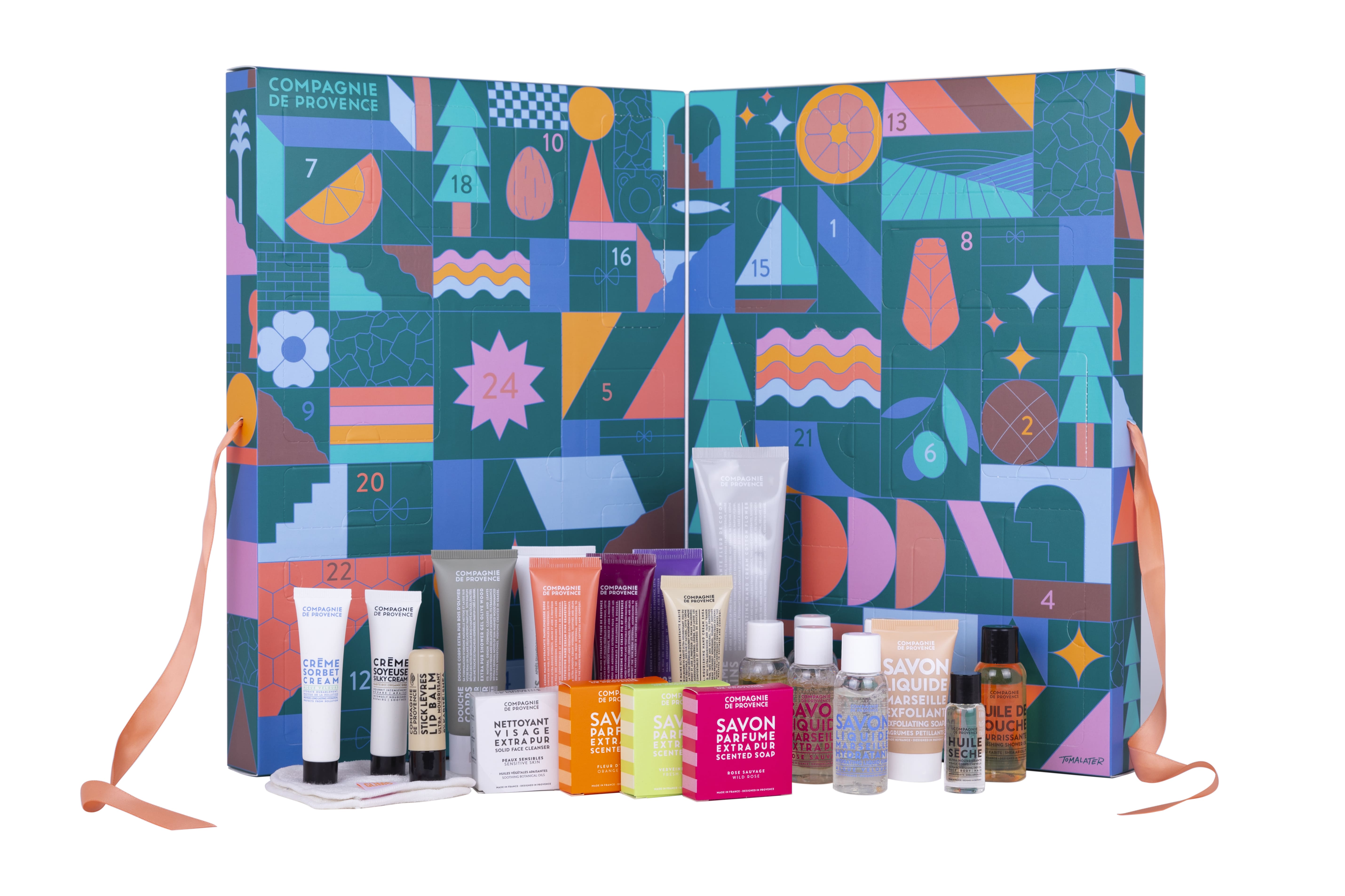 Calendario dell'Avvento Compagnie de Provence con prodotti al profumo di lavanda e frutti mediterranei