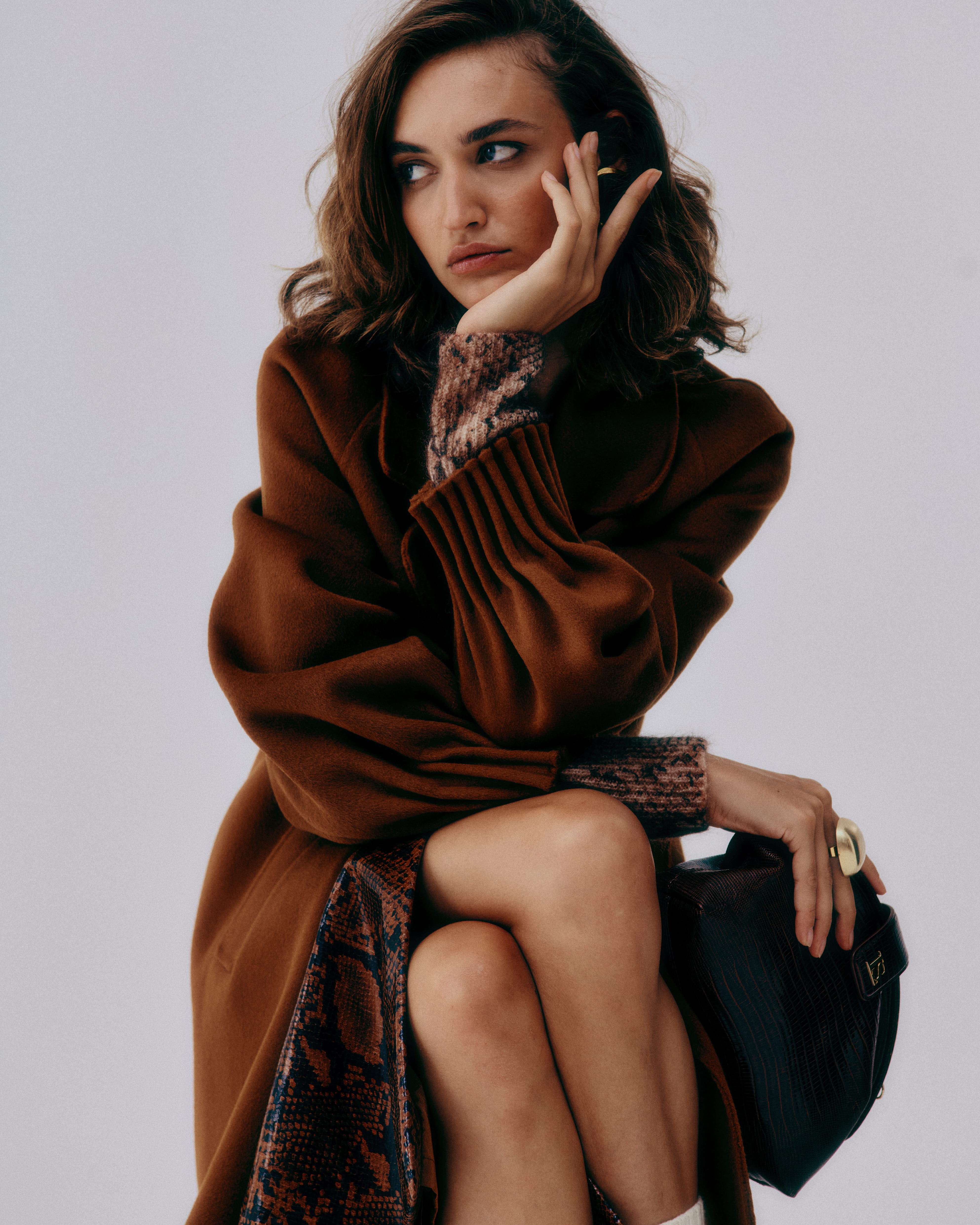 appotto elegante in lana di Luisa Spagnoli