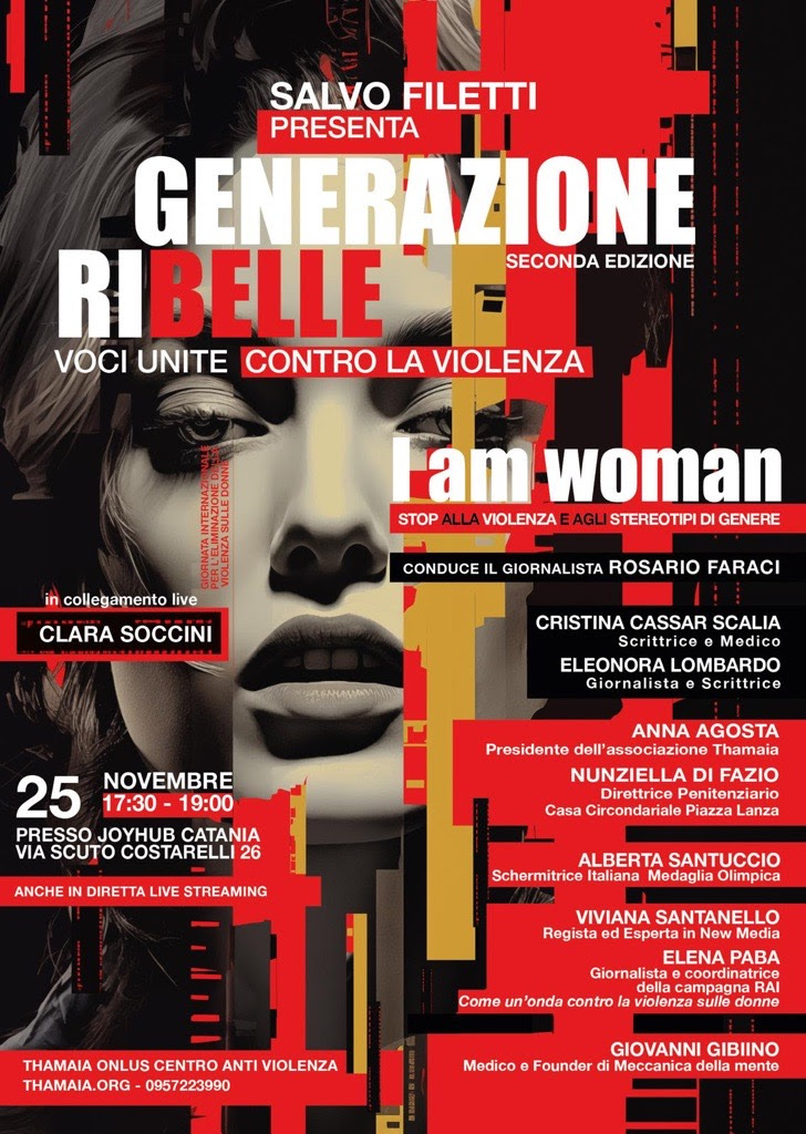 Compagnia della Bellezza Generazione Ribelle, iniziativa contro la violenza sulle donne con il supporto di una campagna di sensibilizzazione.