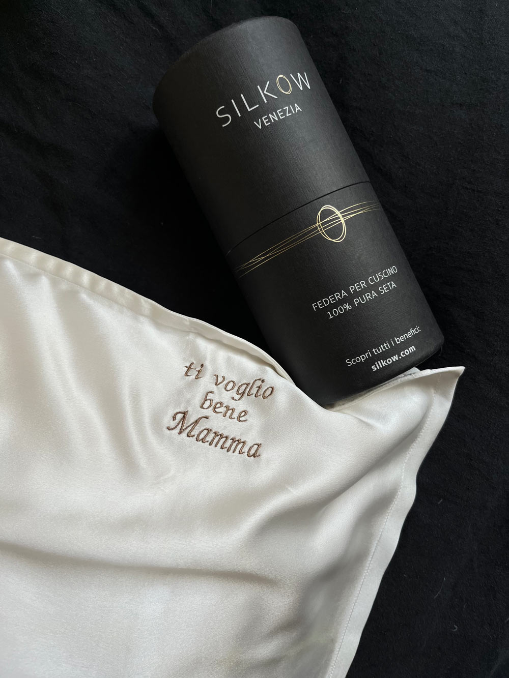 Regalo Natale 2024 – Federa in seta SILKOW per un benessere naturale
