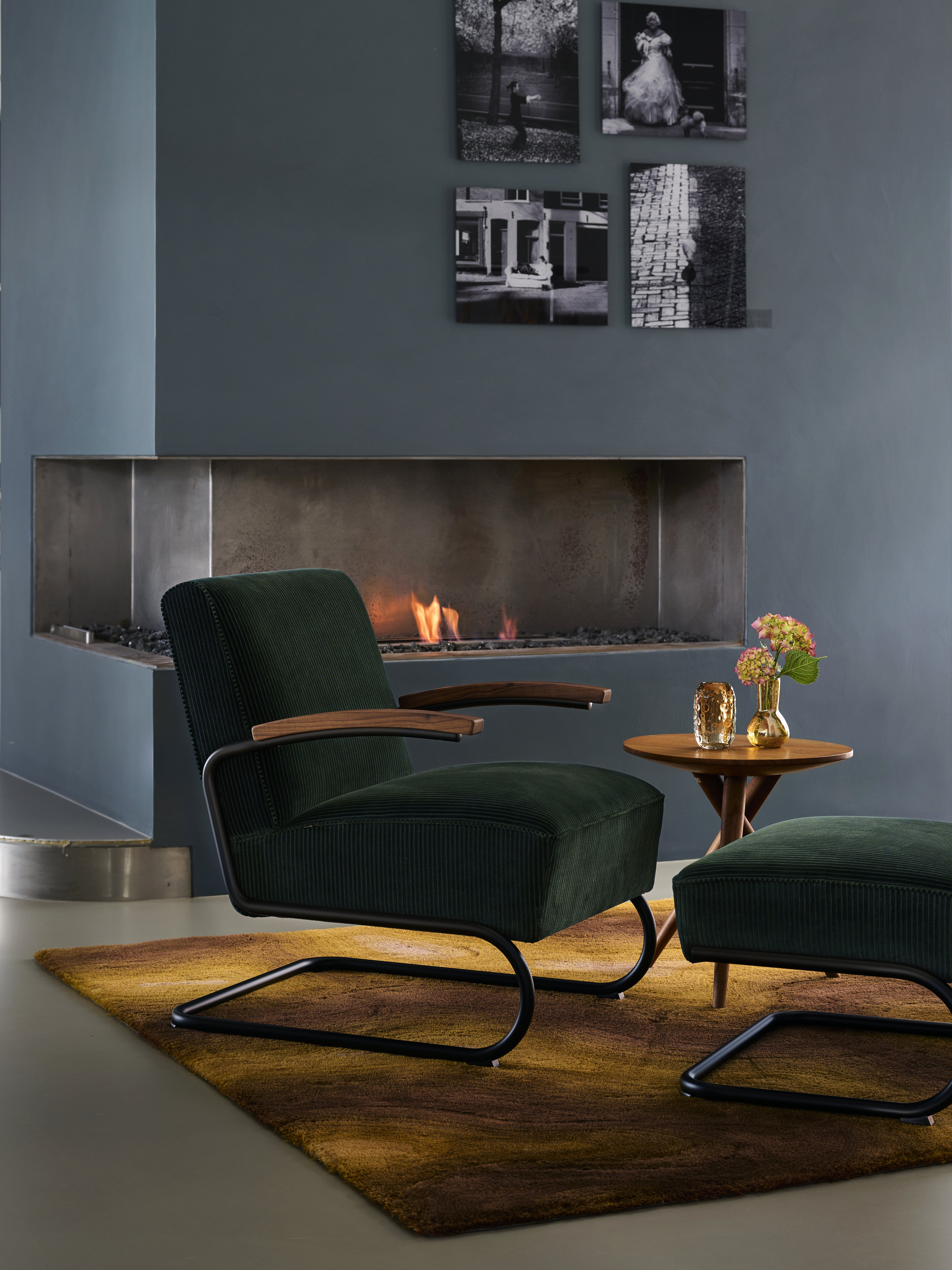 Poltrona 411 di Thonet in legno curvato, struttura accogliente per momenti di relax natalizi