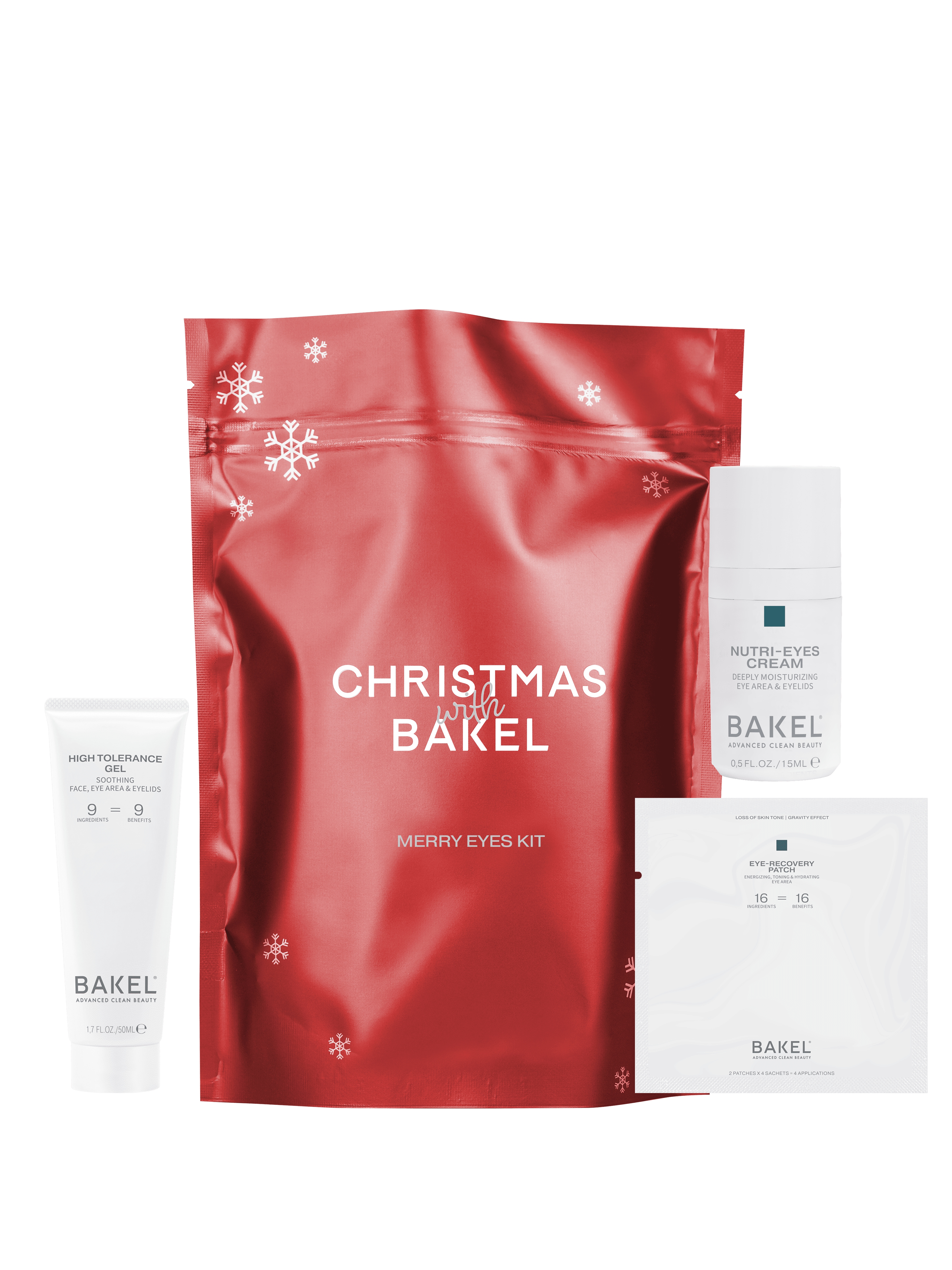 Merry Eyes Kit BAKEL Natale 2024, cofanetto colore rosso