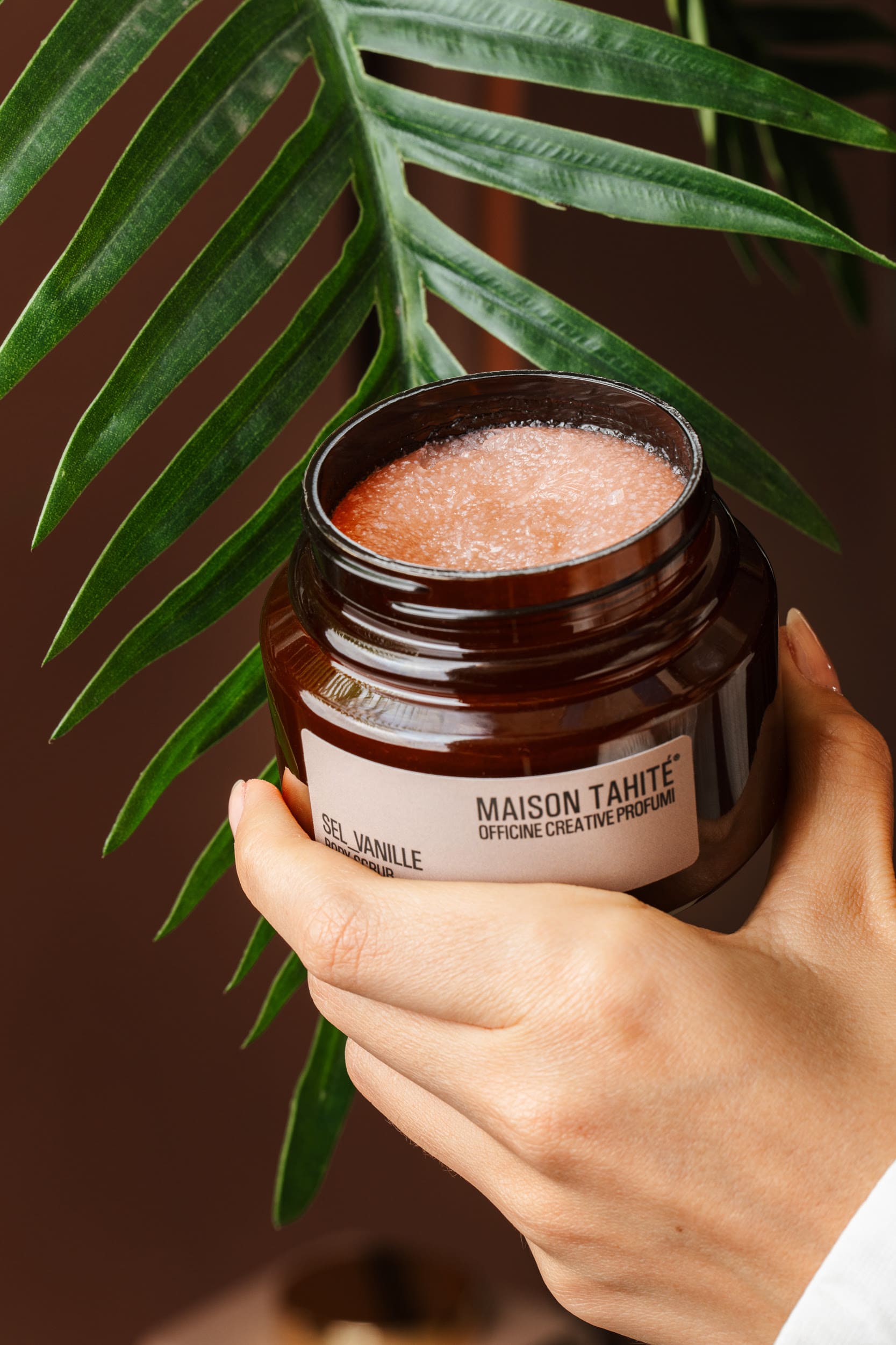 MAISON TAHITÉ scrub corpo al zucchero, esfoliante lusso