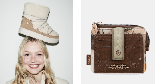 Stivaletto Gioseppo e porta carte Anekke, regalo perfetto per donna, Natale 2024