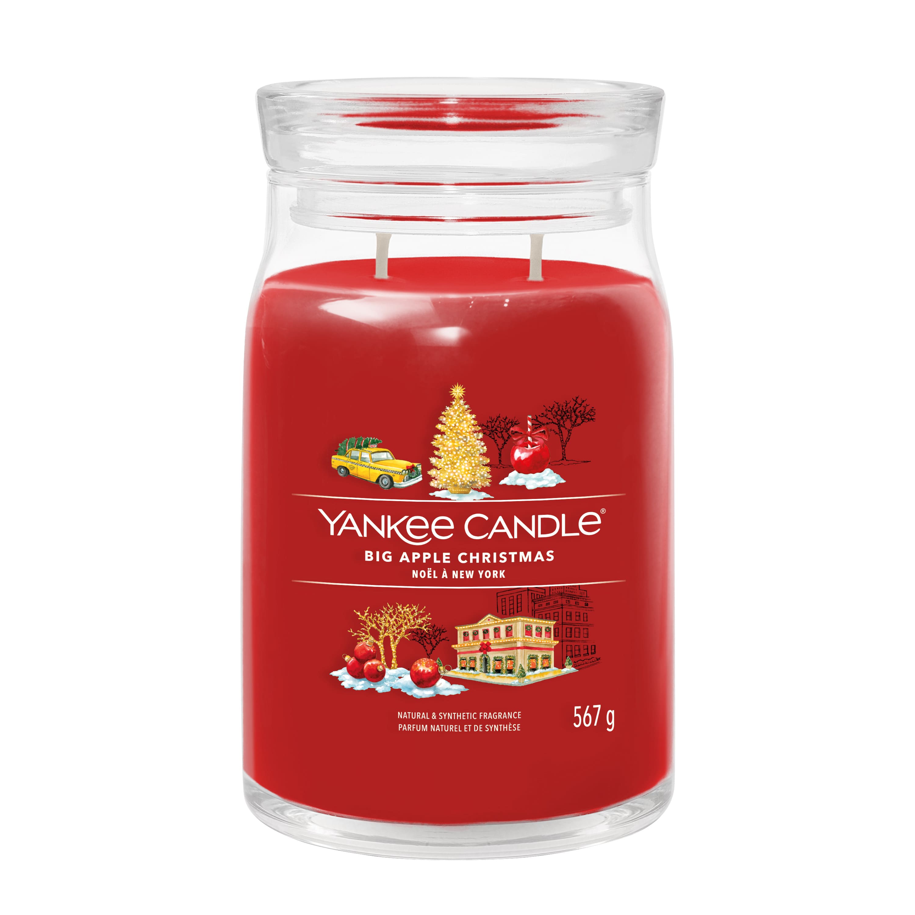 Yankee Candle Big Apple Christmas candela profumata per un Natale magico