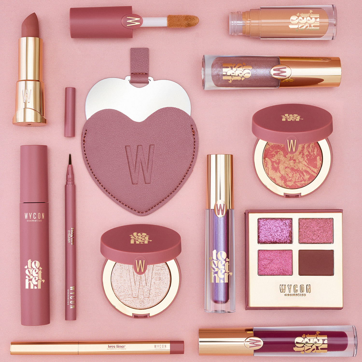 Make-up Wycon Together per San Valentino, collezione di bellezza per un look romantico e luminoso
