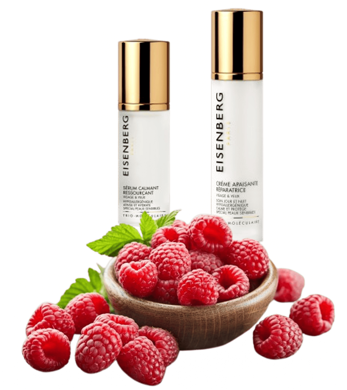 I trattamenti Eisenberg PEAUX SENSIBLES per pelle sensibile al freddo: Sérum Calmant Ressourçant e Crème Apaisante Réparatrice