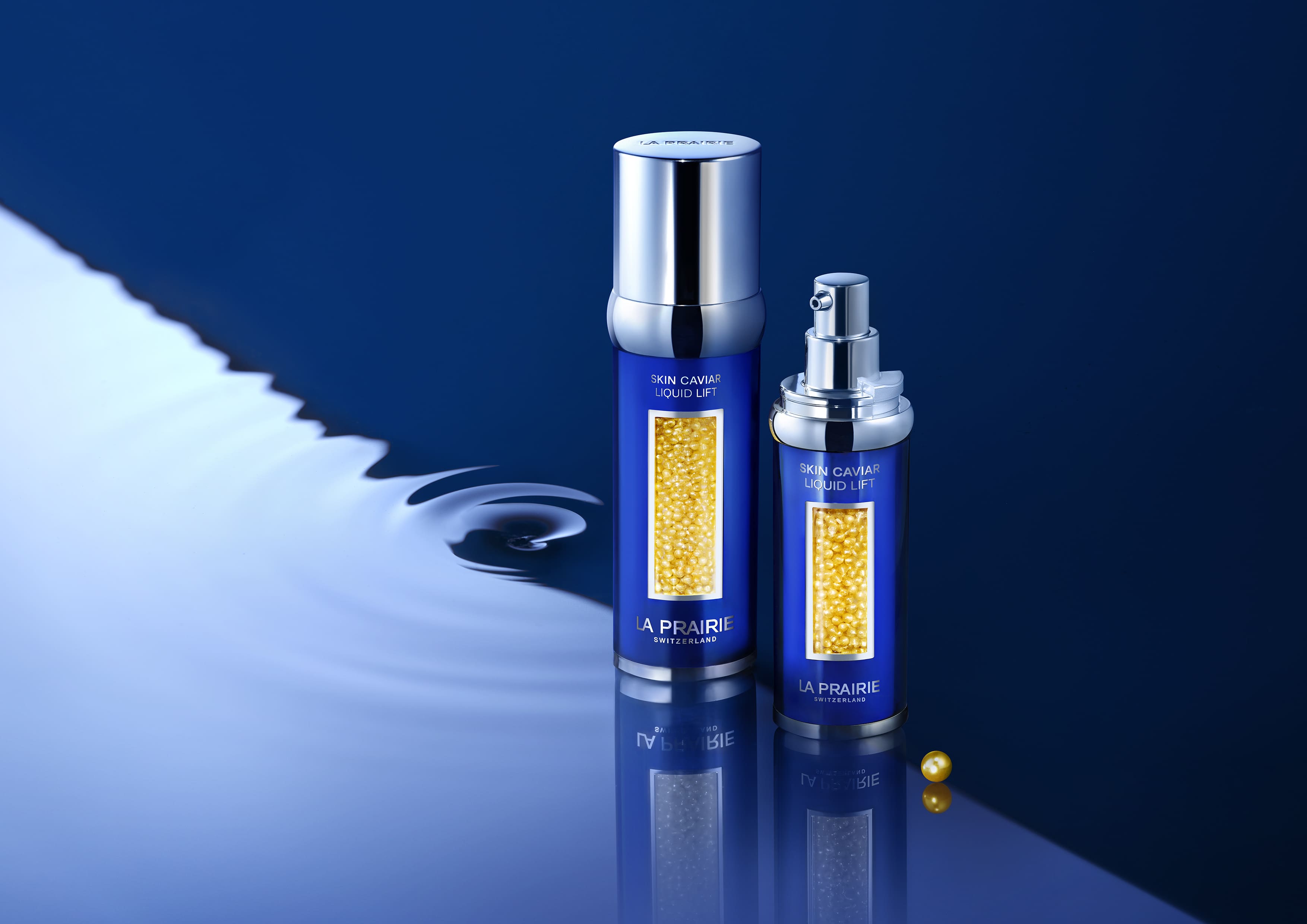 Skin Caviar Liquid Lift La Prairie, siero lifting con micro-nutrienti del caviale per una pelle più soda e levigata.