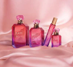 Formati disponibili di Fleur Majesty Rose Royale | 31 Eau de Parfum di KAYALI, incluse le varianti da 100ml, 50ml, 10ml e miniatura