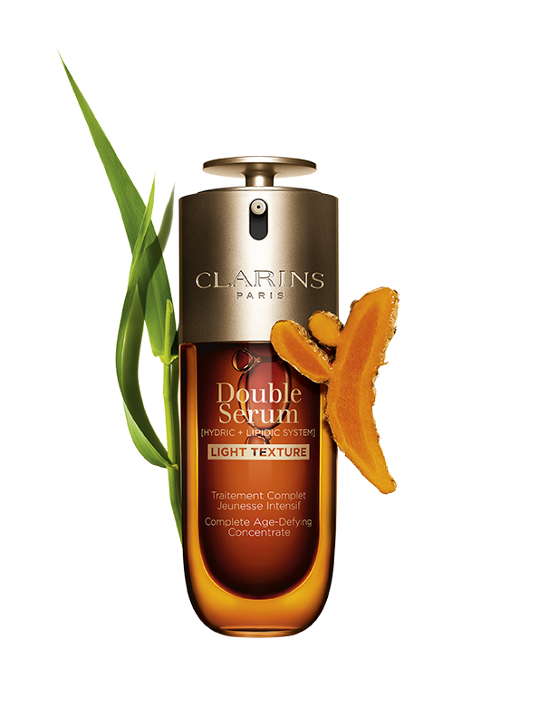 Flacone del nuovo Clarins Double Serum Light Texture, siero anti-età dalla texture leggera