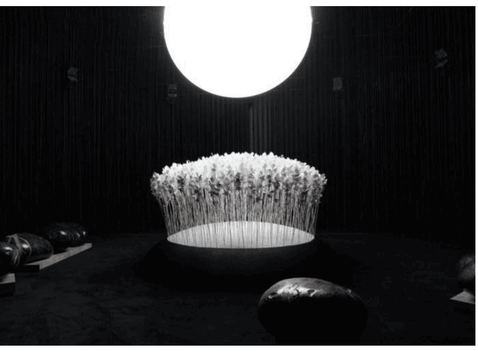 Installazione Mission Aldebaran al Salone dei Tessuti durante la Milano Design Week 2025