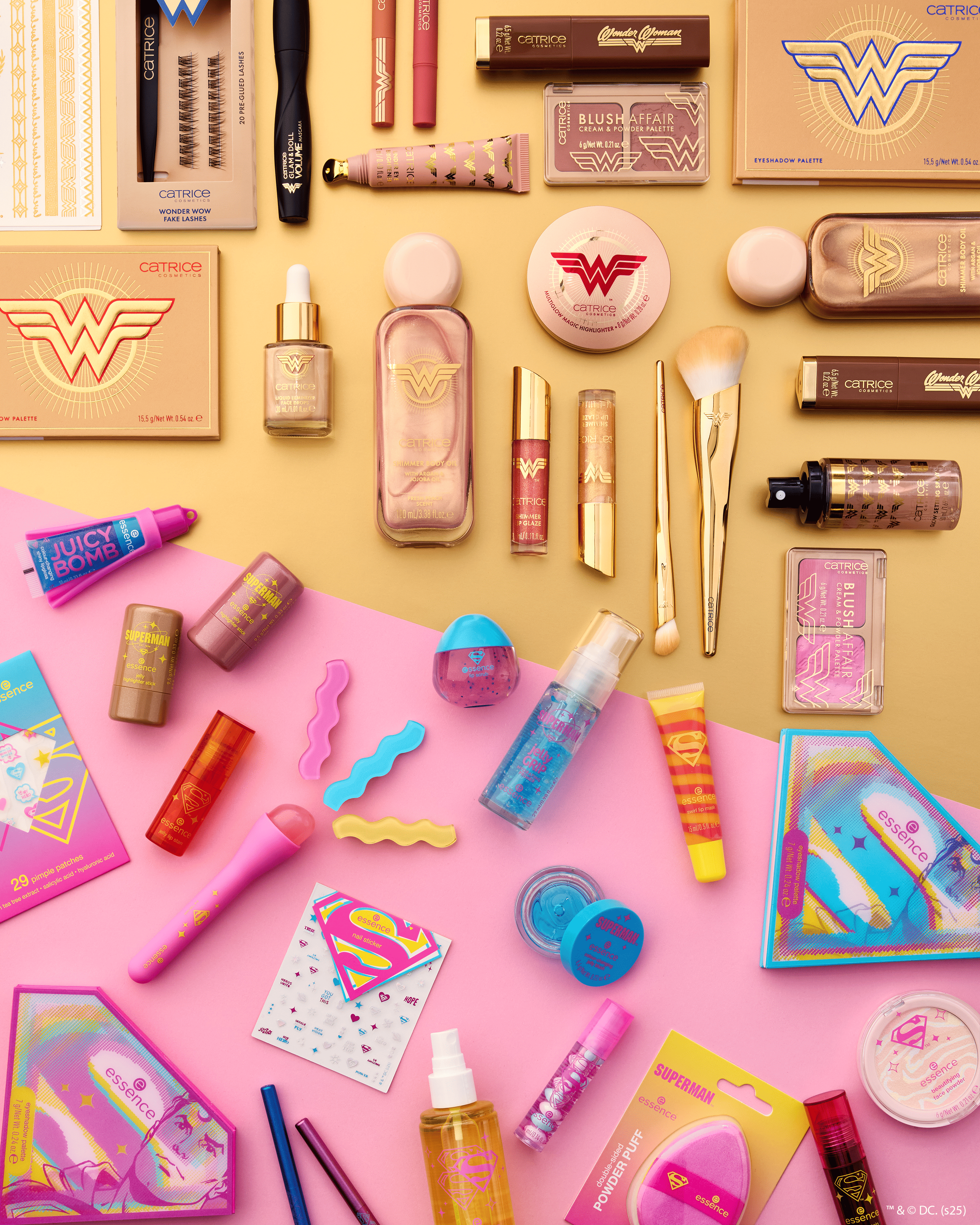 Prodotti make-up essence & Catrice ispirati ai supereroi DC
