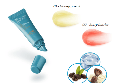 Lip gloss con SPF30 in due tonalità estive