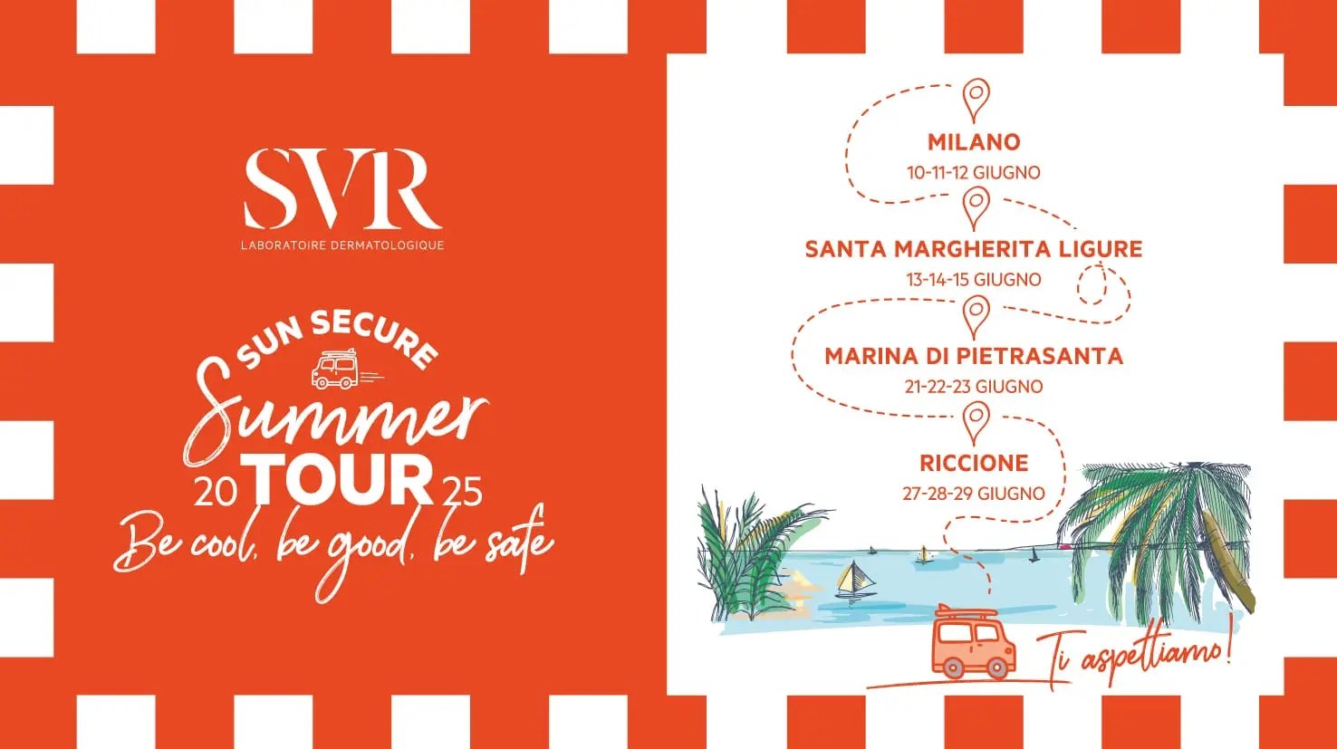 Evento itinerante SVR per promuovere la protezione solare estate 2025