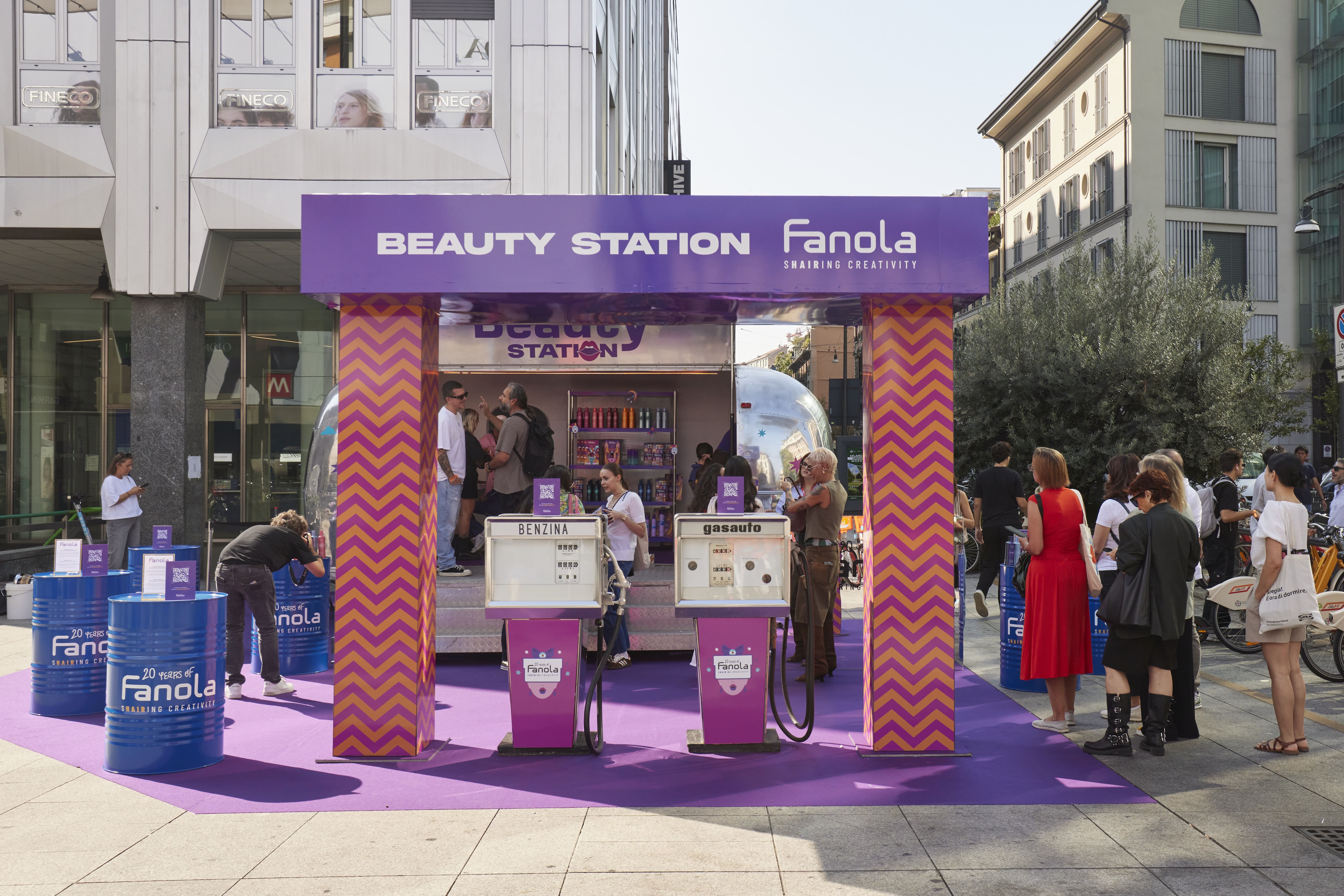 Temporary space Fanola Beauty Station a Milano Beauty Week 2025