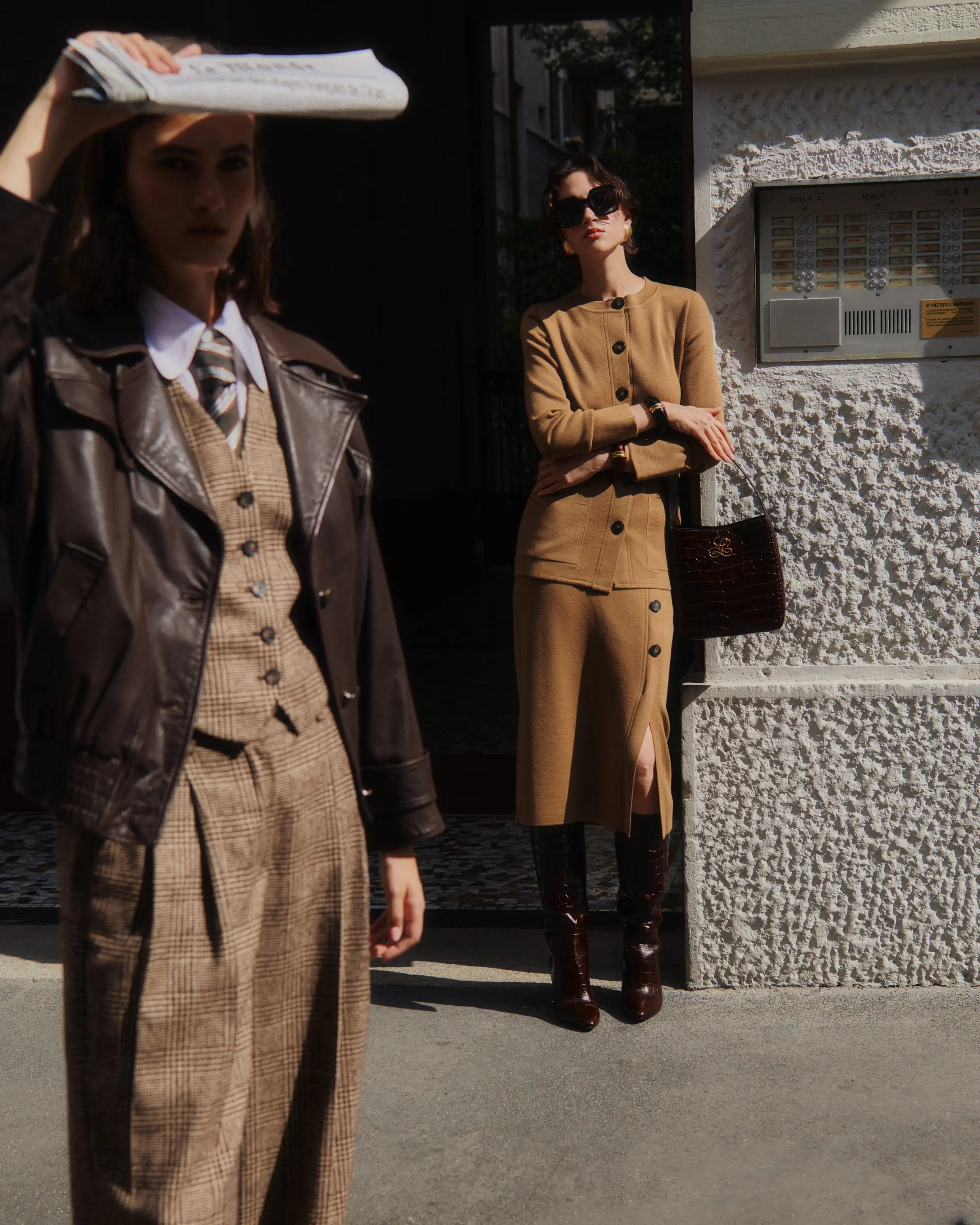 Gilet maschile elegante donna collezione Luisa Spagnoli Autunno Inverno 2025