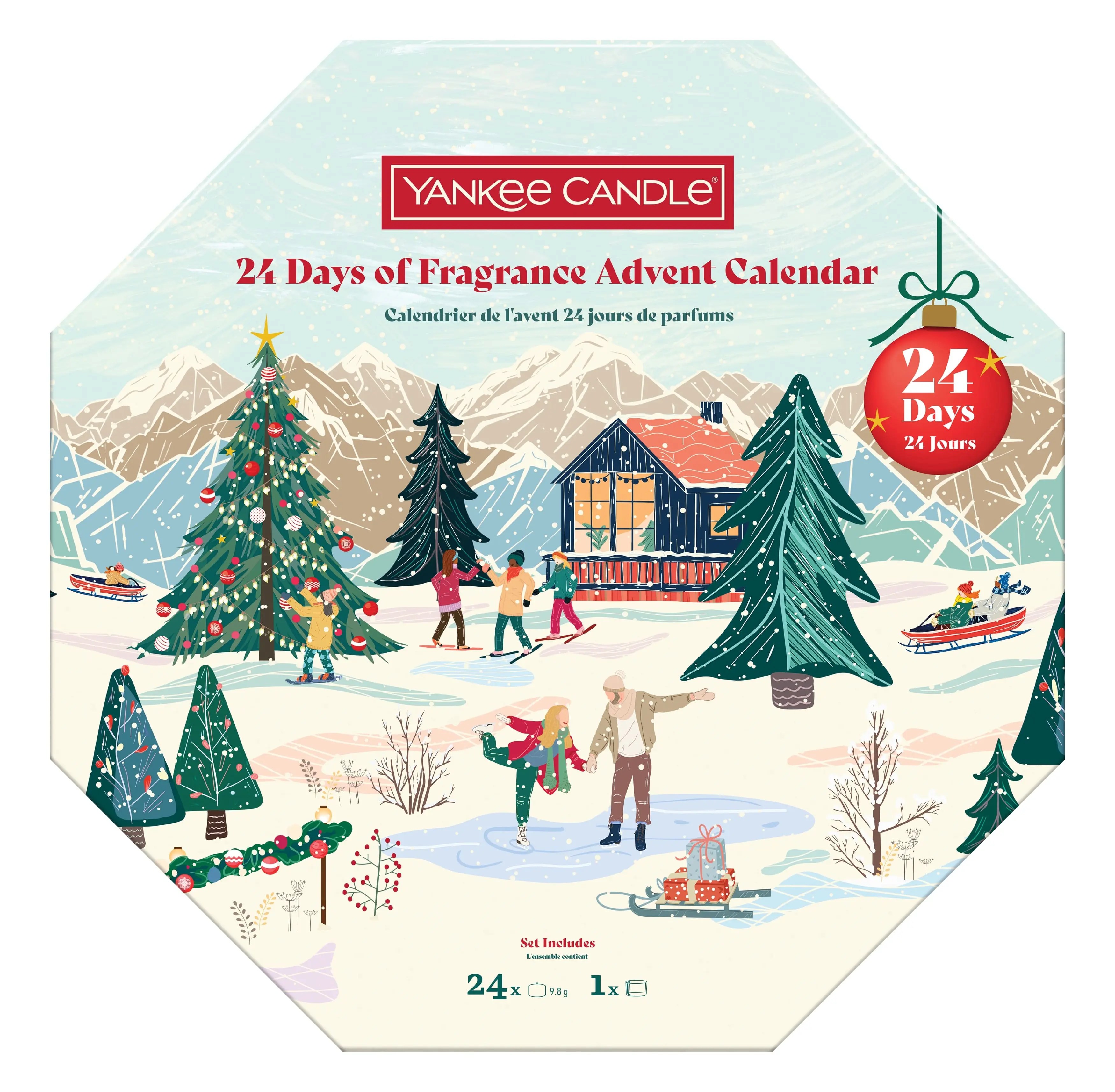 Calendario dell’Avvento Yankee Candle con 24 Tea Light natalizie