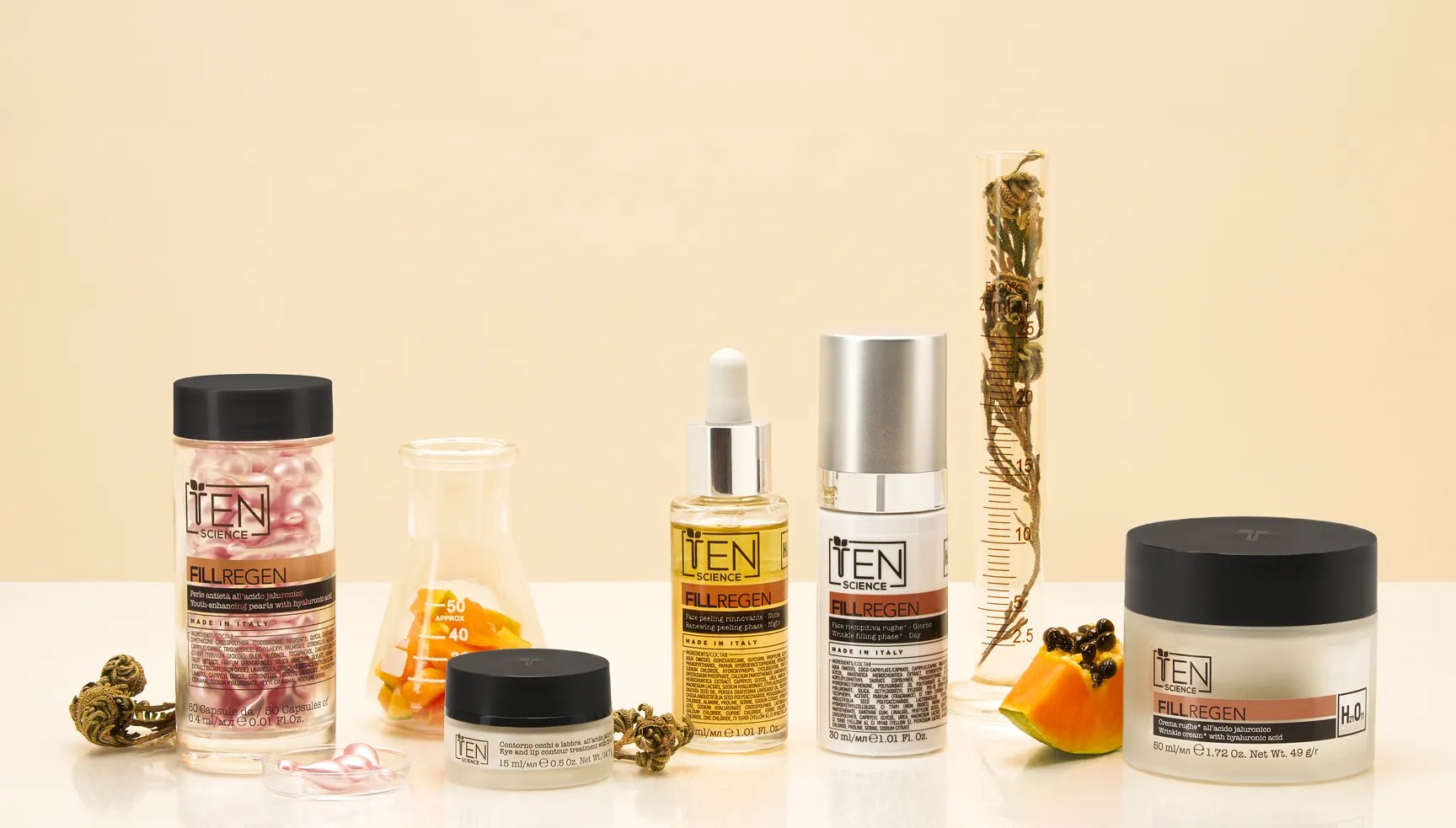 linea skincare anti-età FILLREGEN TEN SCIENCE