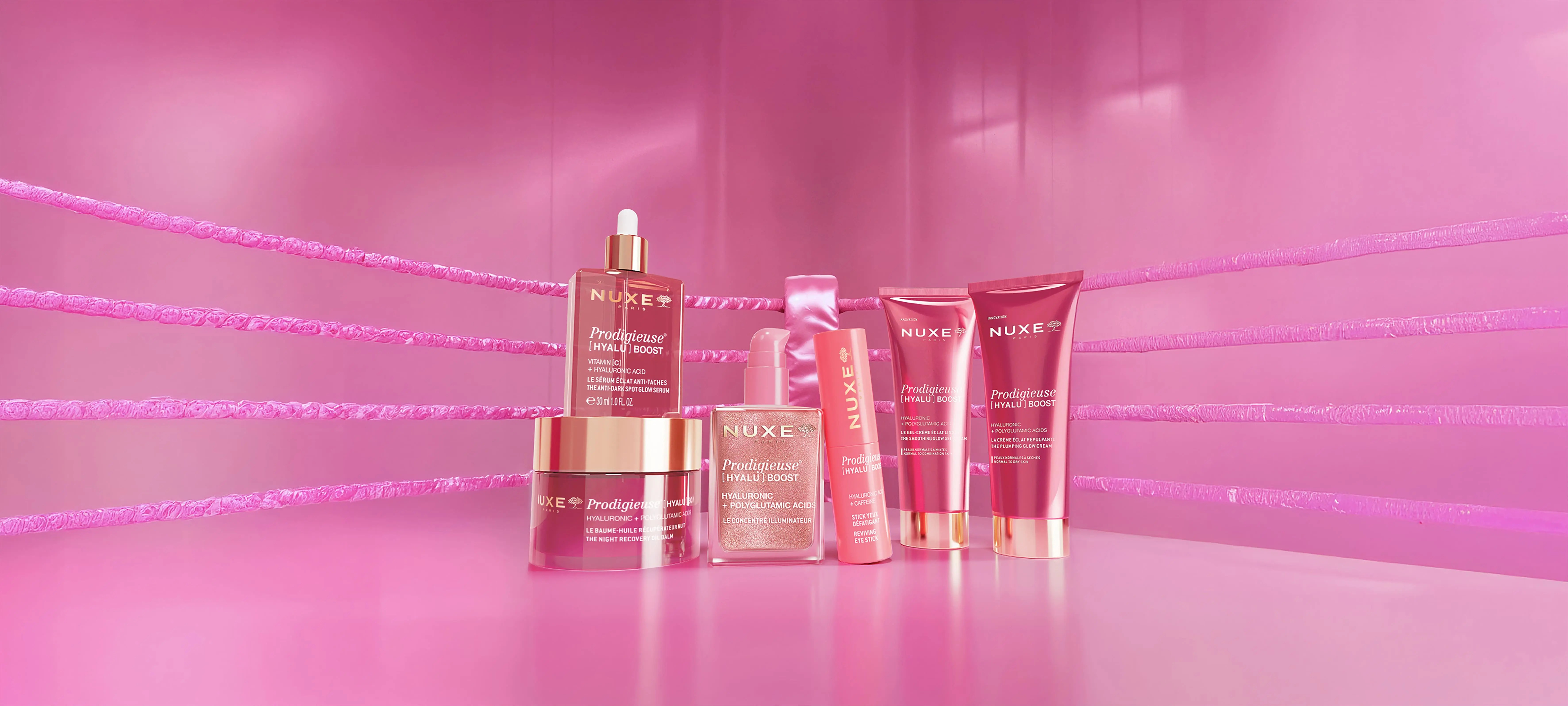 evento Nuxe Prodigieuse Hyalu Boost Pink Studio a Milano esperienza immersiva skincare