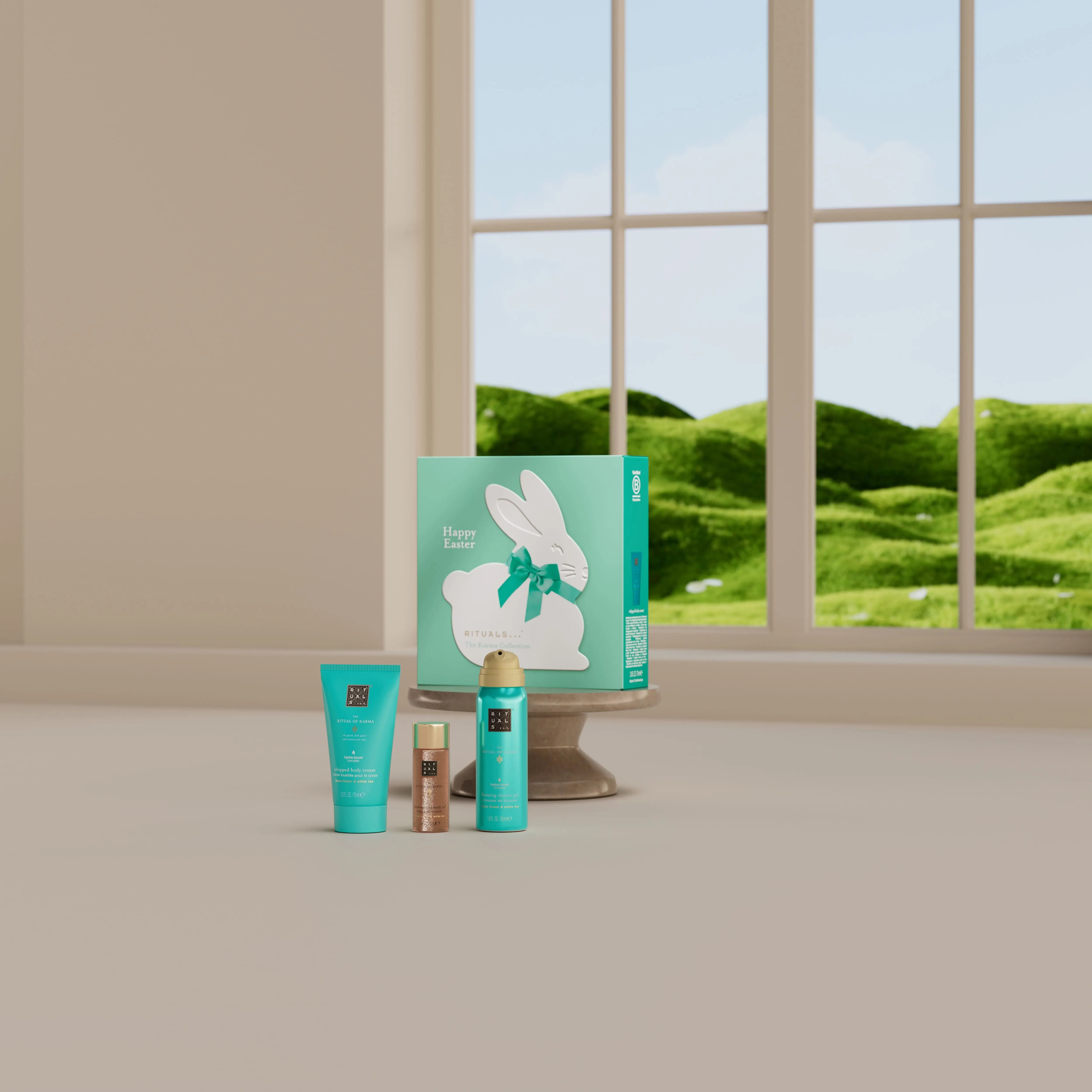 cofanetto Ritual of Karma con olio corpo illuminante e crema