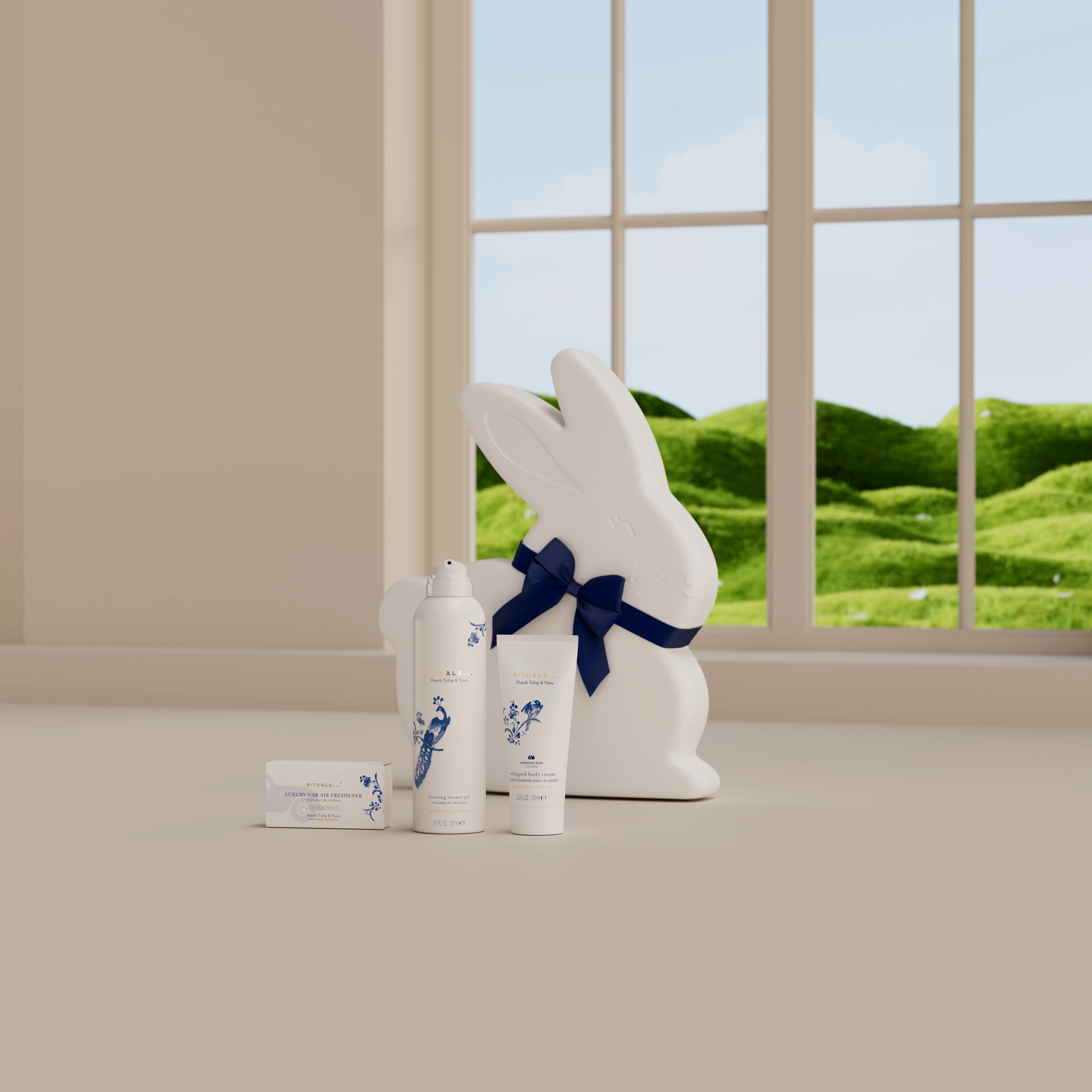 gift set Amsterdam Collection Rituals con crema corpo e profumatore auto