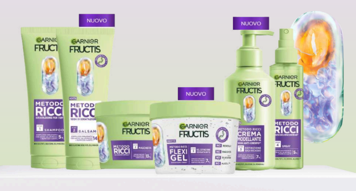 Linea Metodo Ricci 2026, prodotti per idratare, definire e modellare i ricci, con balsamo, gel e crema modellante