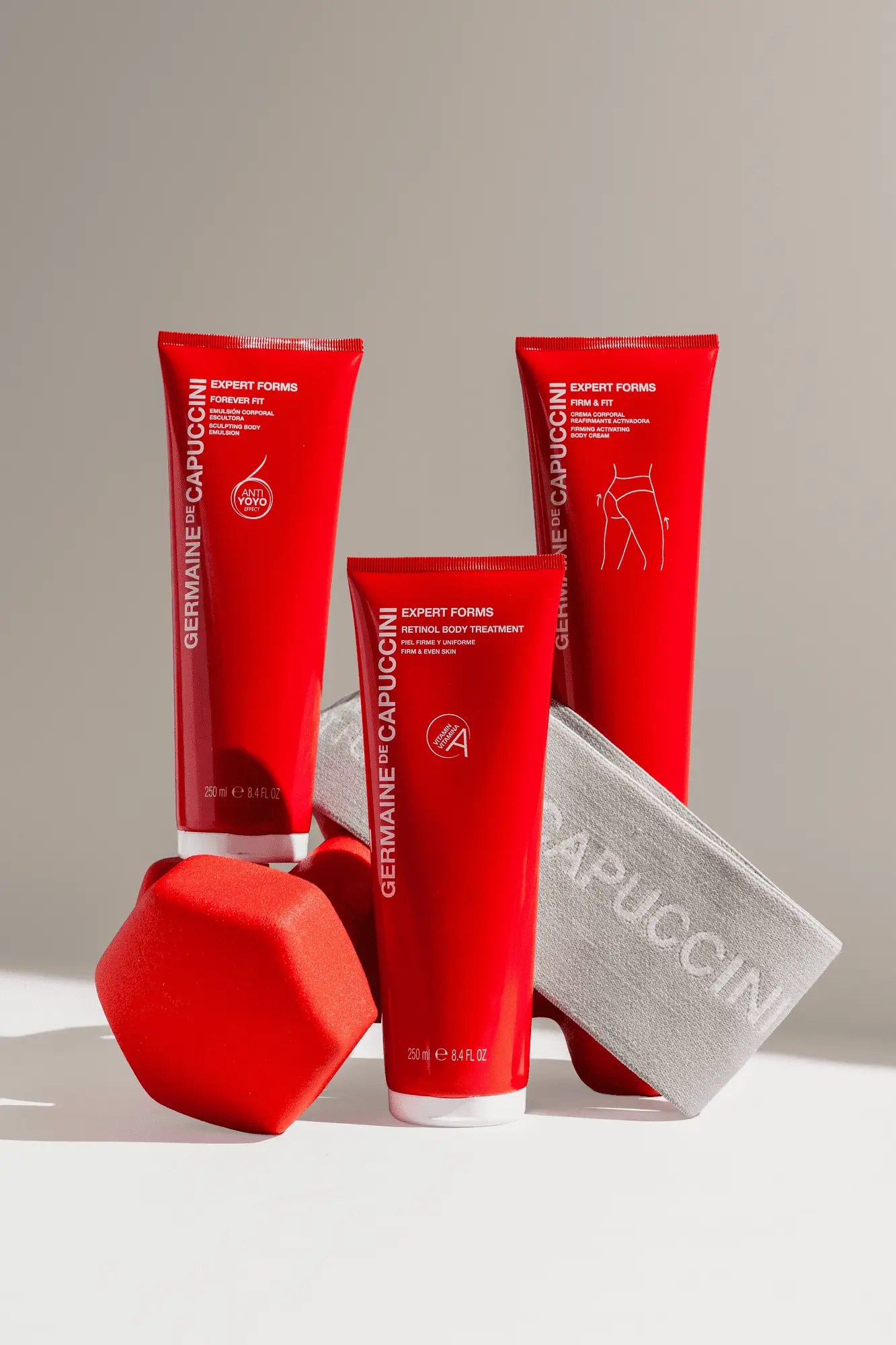 Linea corpo Expert Forms di Germaine de Capuccini con trattamenti tonificanti e rimodellanti