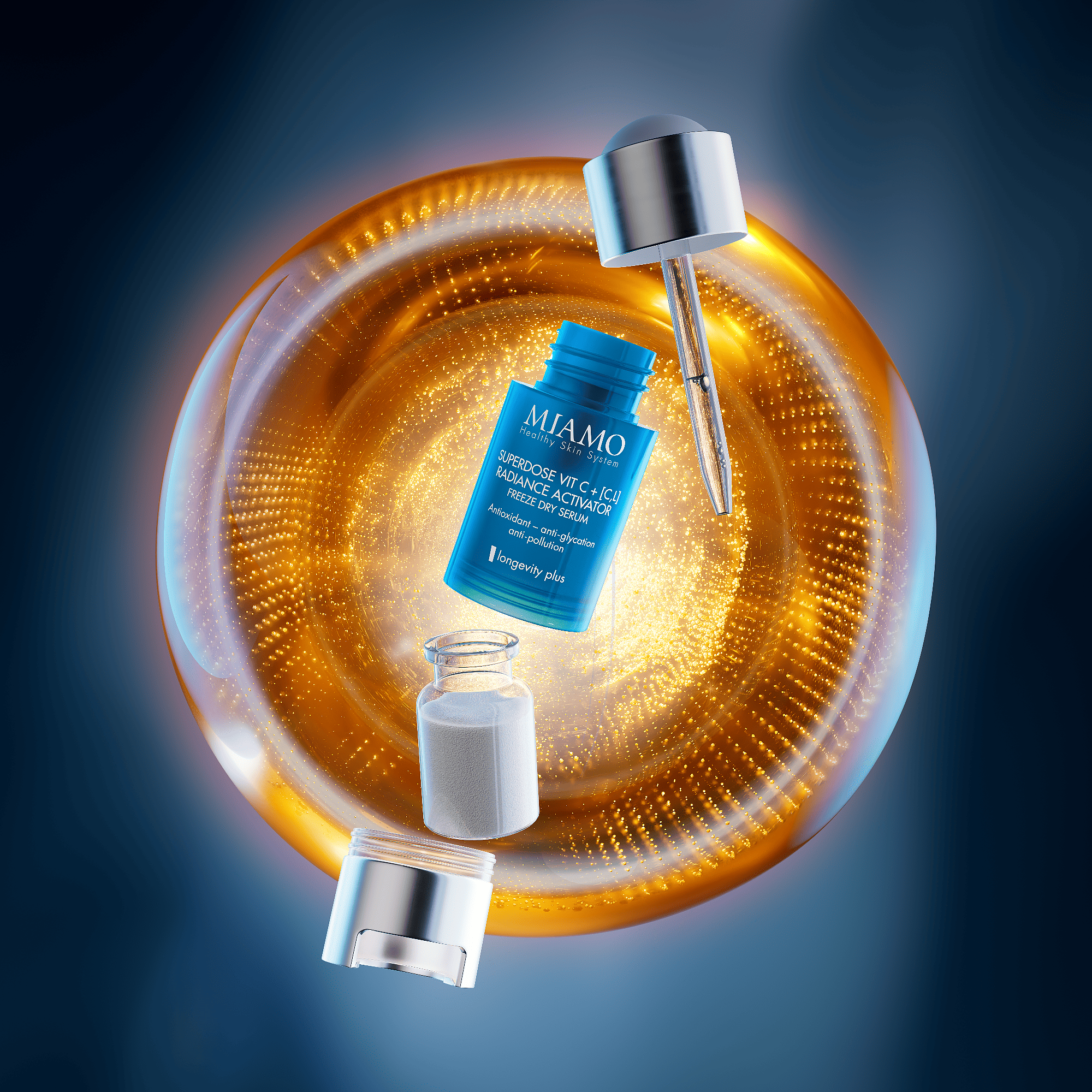 siero viso vitamina C Miamo per pelle luminosa e uniforme