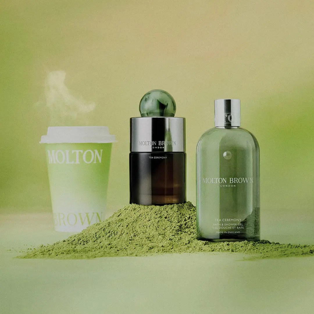 Molton Brown Tea Ceremony profumo legnoso-verde al tè verde e matcha