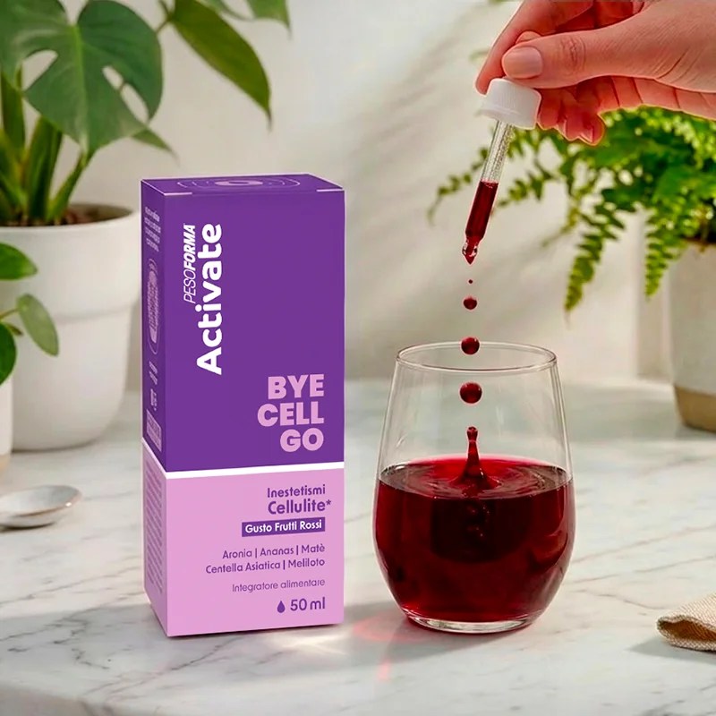 drenante anticellulite Pesoforma Bye Cell Go frutti rossi