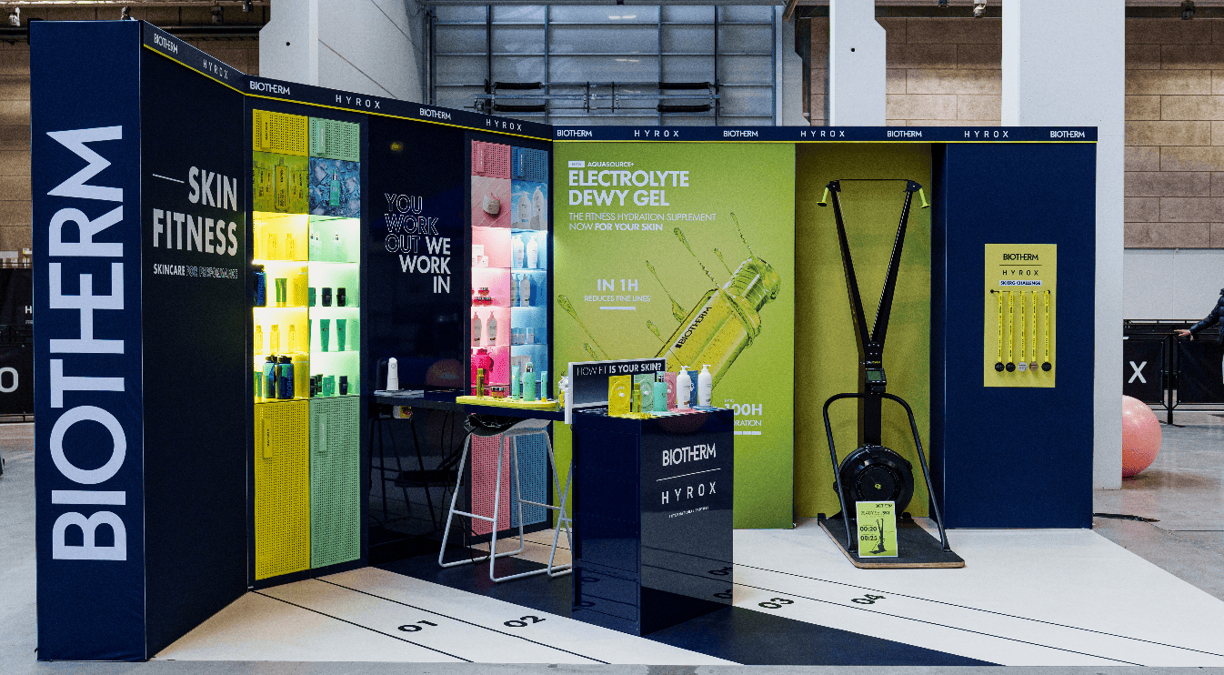 Pop-up Biotherm all’interno dell’area HYROX durante Rimini Wellness 2026