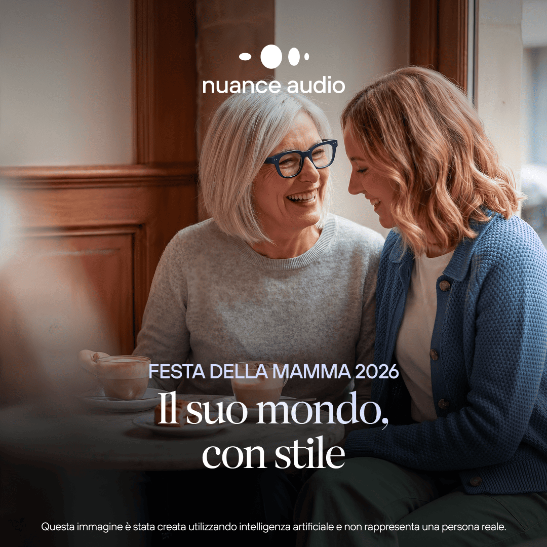 Nuance Audio occhiali acustici eleganti Festa della Mamma