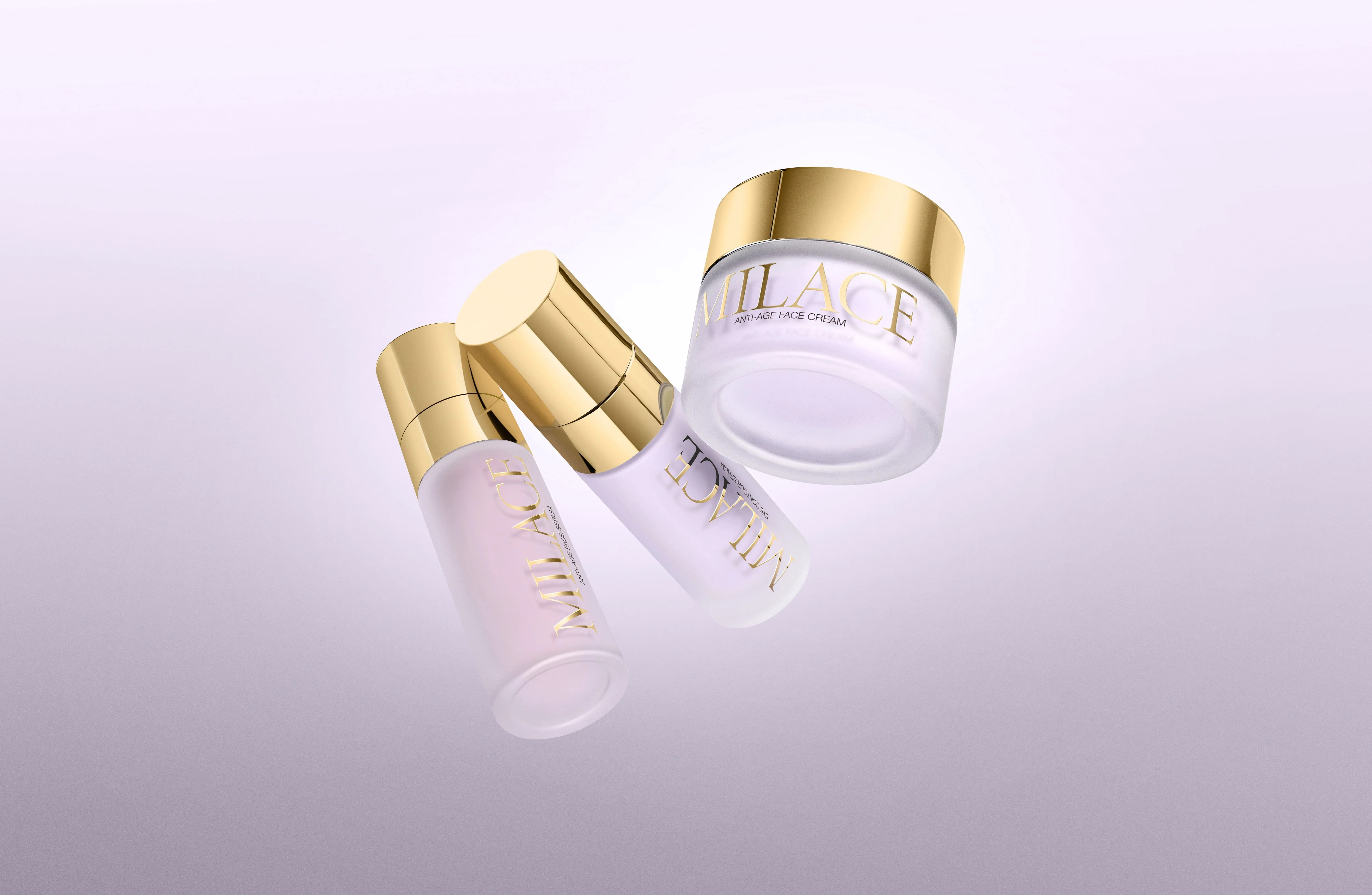 Prodotti della linea skincare MILACE a base di zafferano biologico coltivato in Brianza