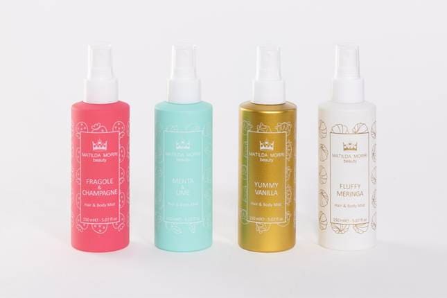 Fragole & Champagne, Fluffy Meringa, Menta & Lime e Yummy Vanilla.