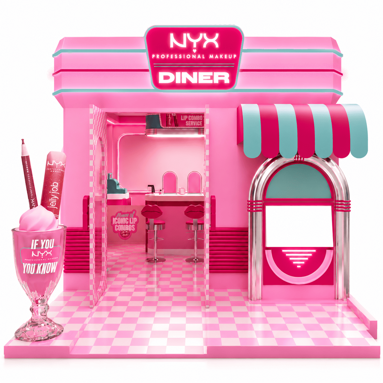 NYX Professional Makeup American Diner in Piazza San Babila a Milano