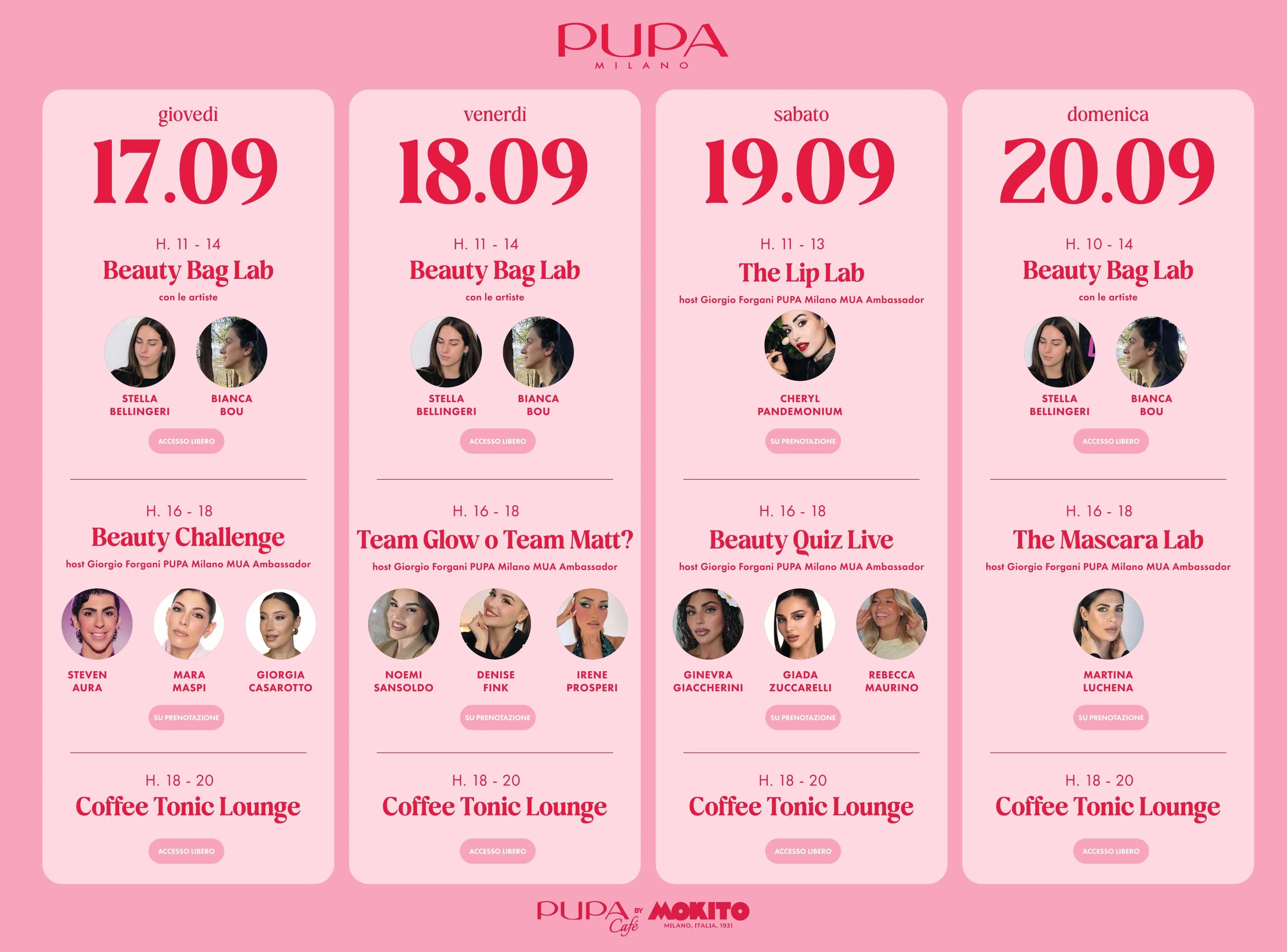 PUPA Milano Beauty Experience alla Milano Beauty Week 2026