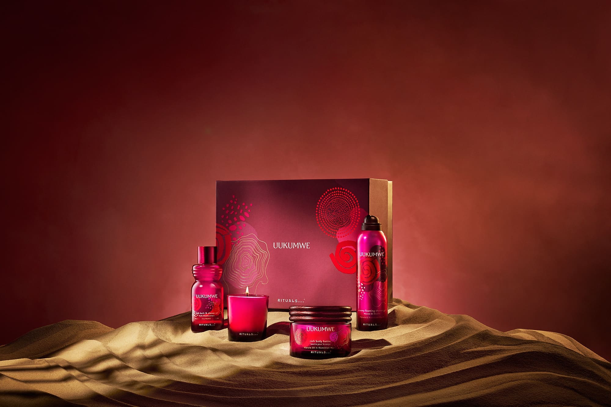 Prodotti corpo della collezione Rituals Uukumwe