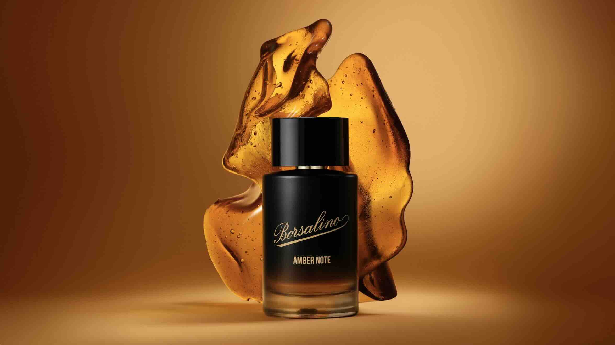 Borsalino Amber Note Eau de Parfum Intense, fragranza legnosa, ambrata e speziata