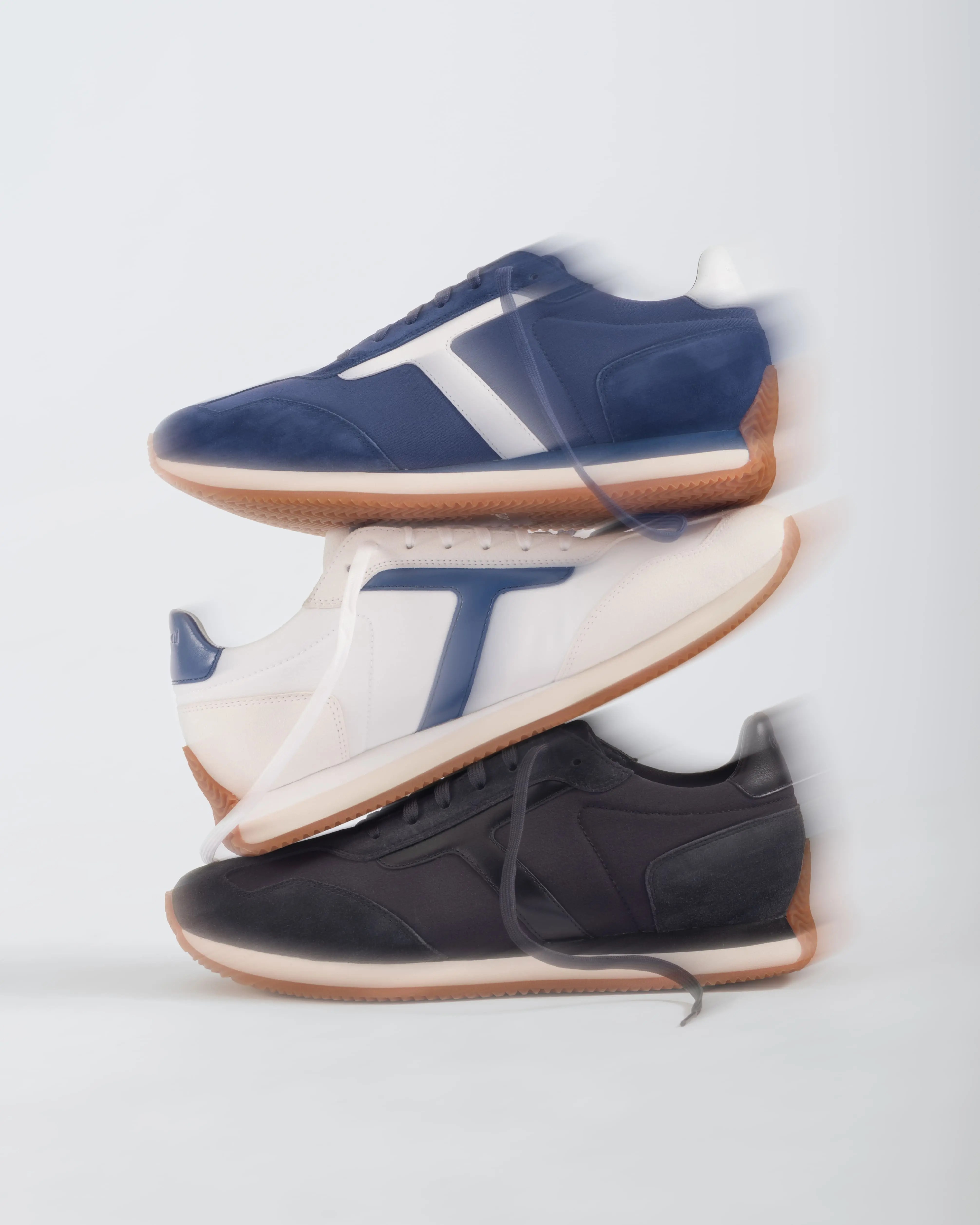 Sneaker Testoni Dinamico Runner dalla silhouette sportiva e dalla costruzione leggera